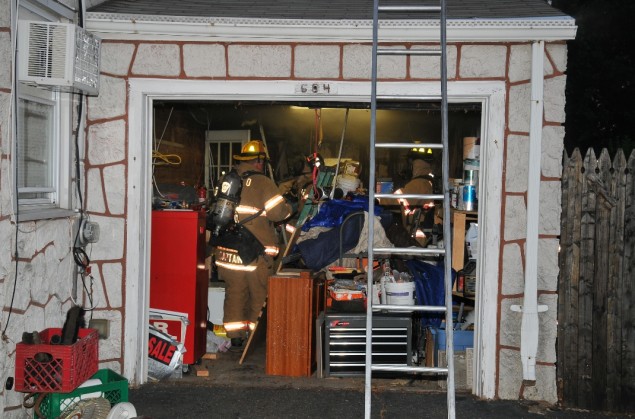 East Northport Garage Fire