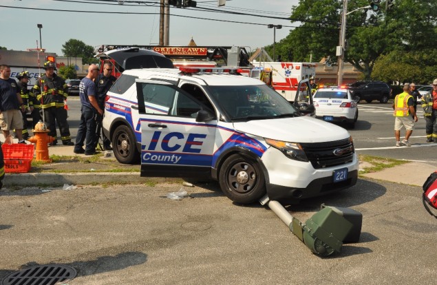 Police Involved in Crash