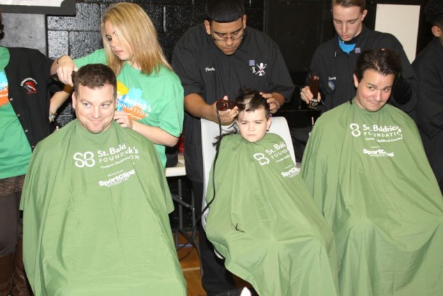 Event organizers Dan Revera and Bill Scaduto, with Bill's son Jack.